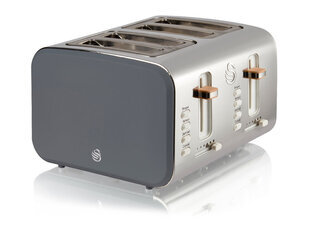 Swan Nordic 4 Slice Toaster - Grey - ST14620GRYN Product Image