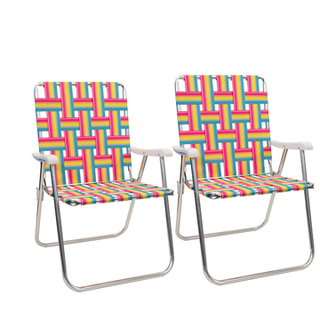 Kuma Lollipop Backtrack Chair- Yellow/Pink/Teal - 2-Pack - 830-KM-BTC-LP-2 Product Image