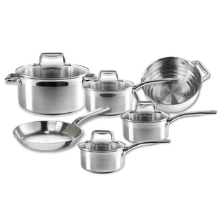 T-Fal Stainless Steel 10pc Cook Set - G707SA74 Product Image