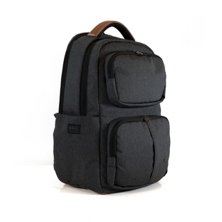 PKG Aurora 36L Recycled Backpack - Dark Grey / Tan - PKG-AURO-RD-DG01TN Product Image