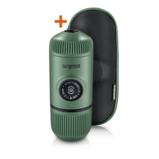 Wacaco Nanopresso Portable Manual Espresso Maker + Protective Case (Moss Green) - WCC-NPEMG Product Image