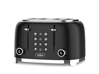 Salton NuRetro 4-Slice Digital Toaster - Midnight Black - ET2184BK Product Image