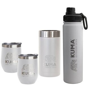 Kuma 4-Piece Drink Bundle - White - KUMA-DRINK1 Product Image