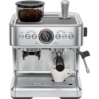 Chefman Crema Supreme Espresso Machine with Grinder - RJ54-G-SS-CA Product Image