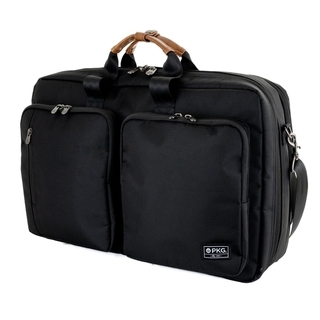 PKG Trenton 31L Recycled Messenger Bag With Garment Compartment - Black - PKG-TREN-DTE-BKTN  Product Image